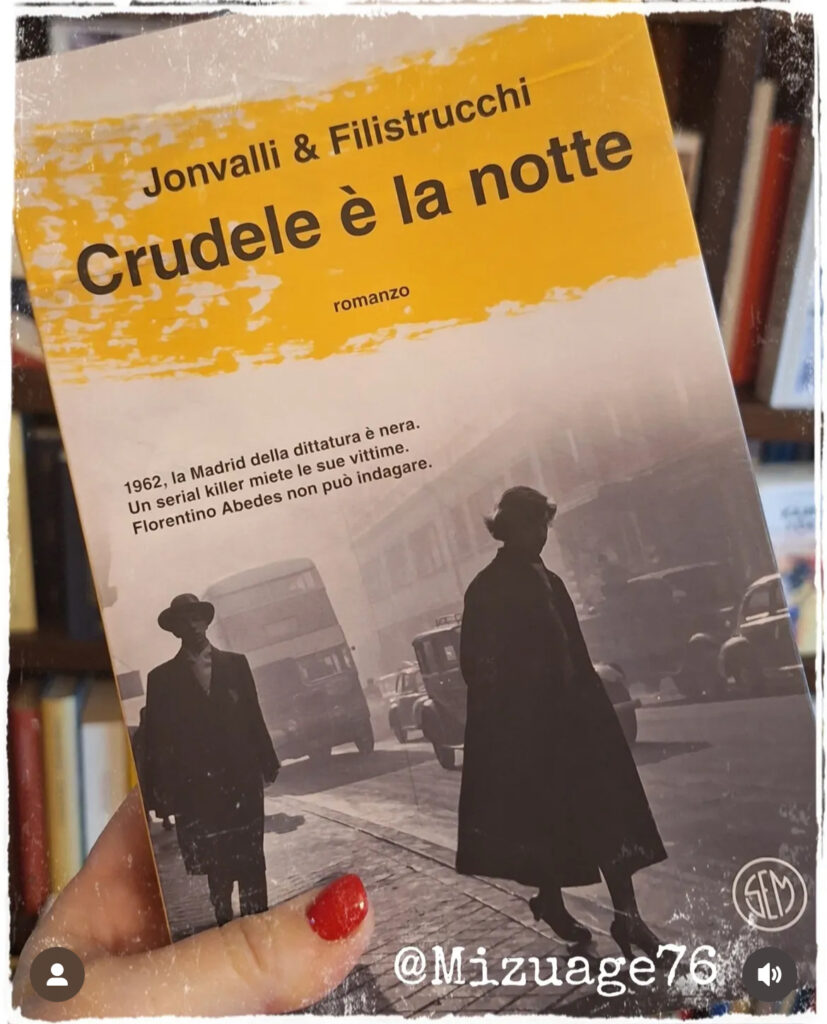 Crudele è la notte commentato da Tiziana Ricci su Instagram 