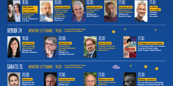 Carta Carbonia - locandina - festival letterario - ilRecensore.it